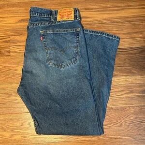 Levi’s 505 Men’s Jeans 38x29 Regular Fit Dark Wash Straight Leg